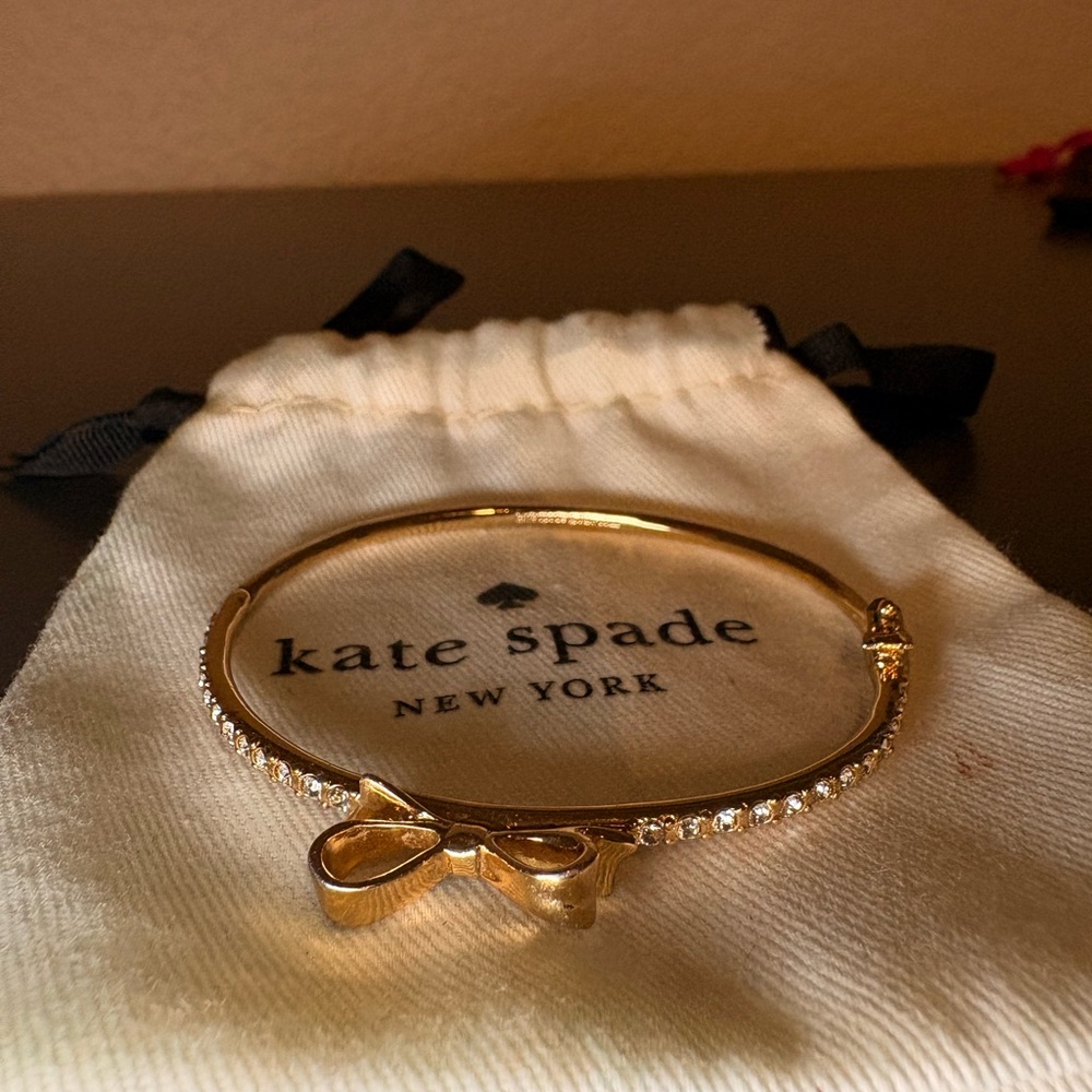 Kate Spade Gold Bangle with Bow